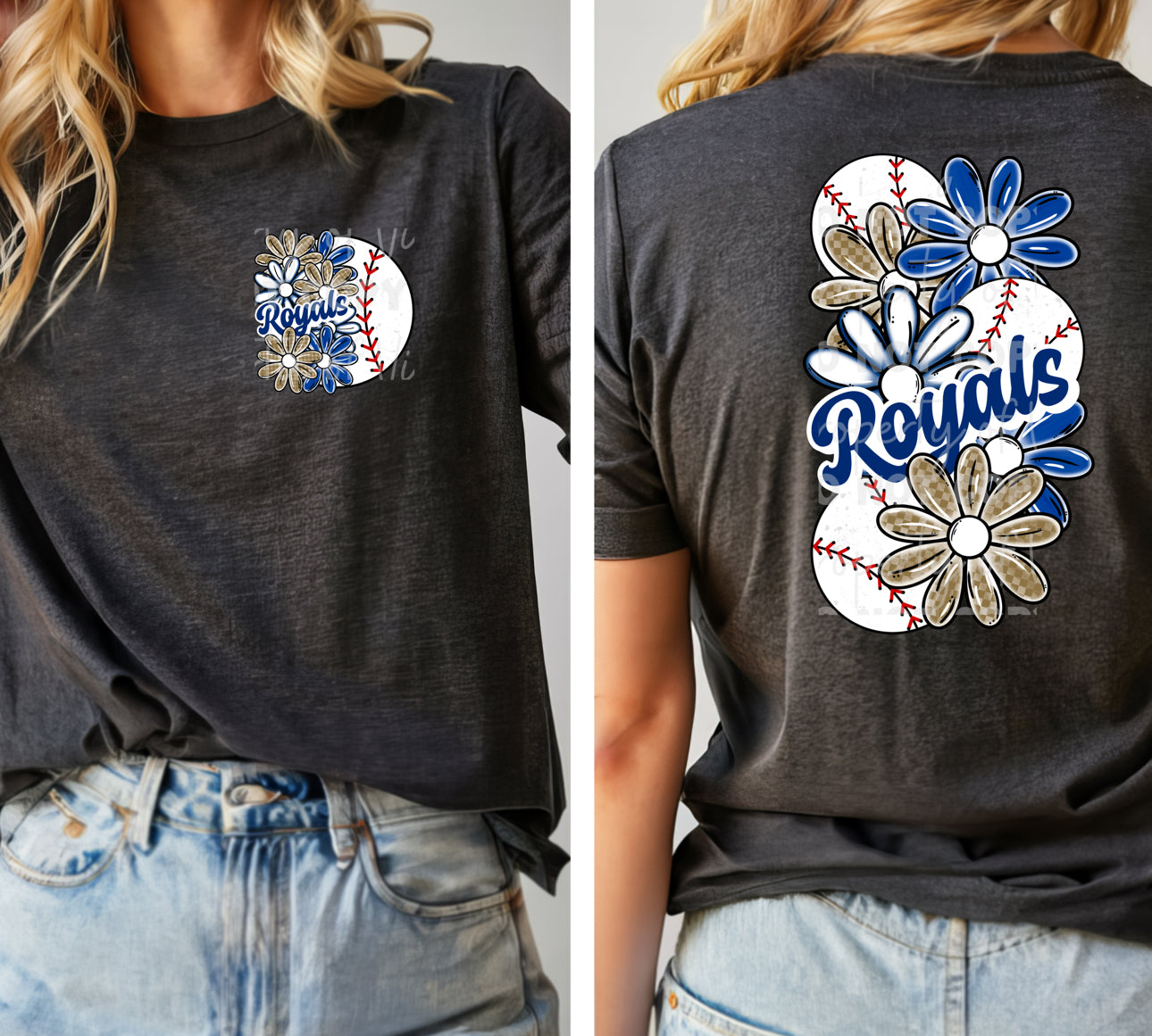 Kan Baseball Floral with pocket design