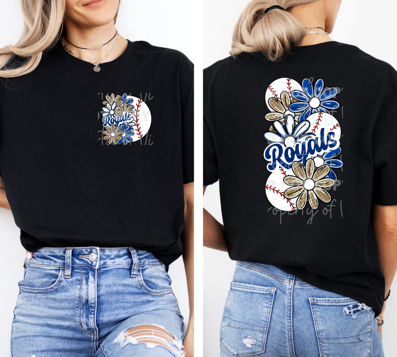 Kan Baseball Floral with pocket design