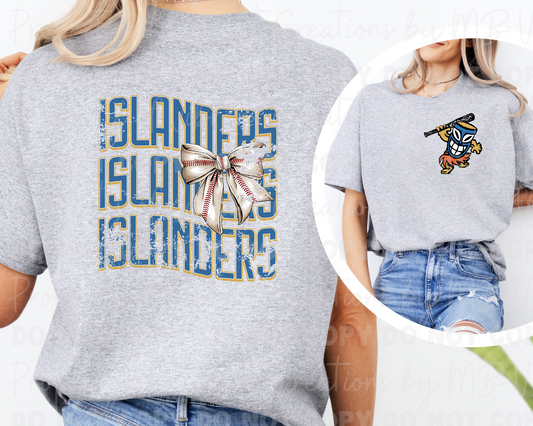 Front and back Islanders