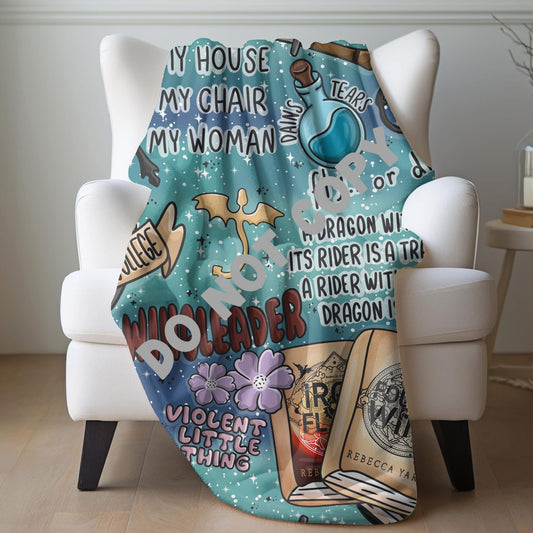 Teal 4 wing blanket