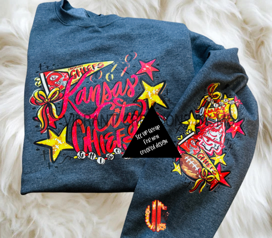 KC faux glitter with sleeve