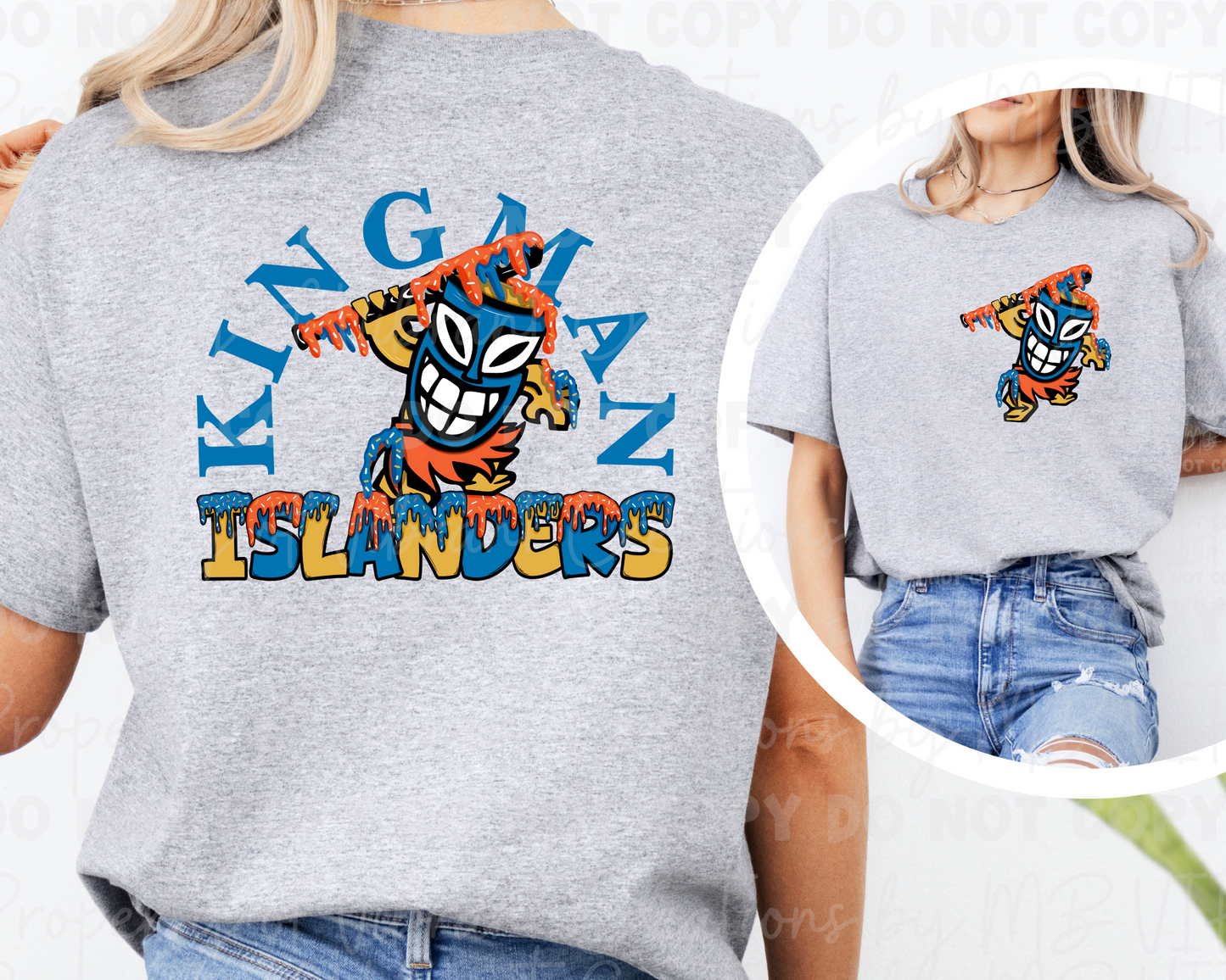 Front and back Drip Islanders