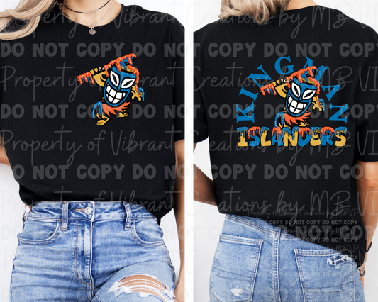 Front and back Drip Islanders