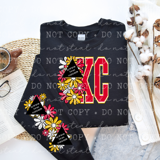 K C Floral with Sleeve
